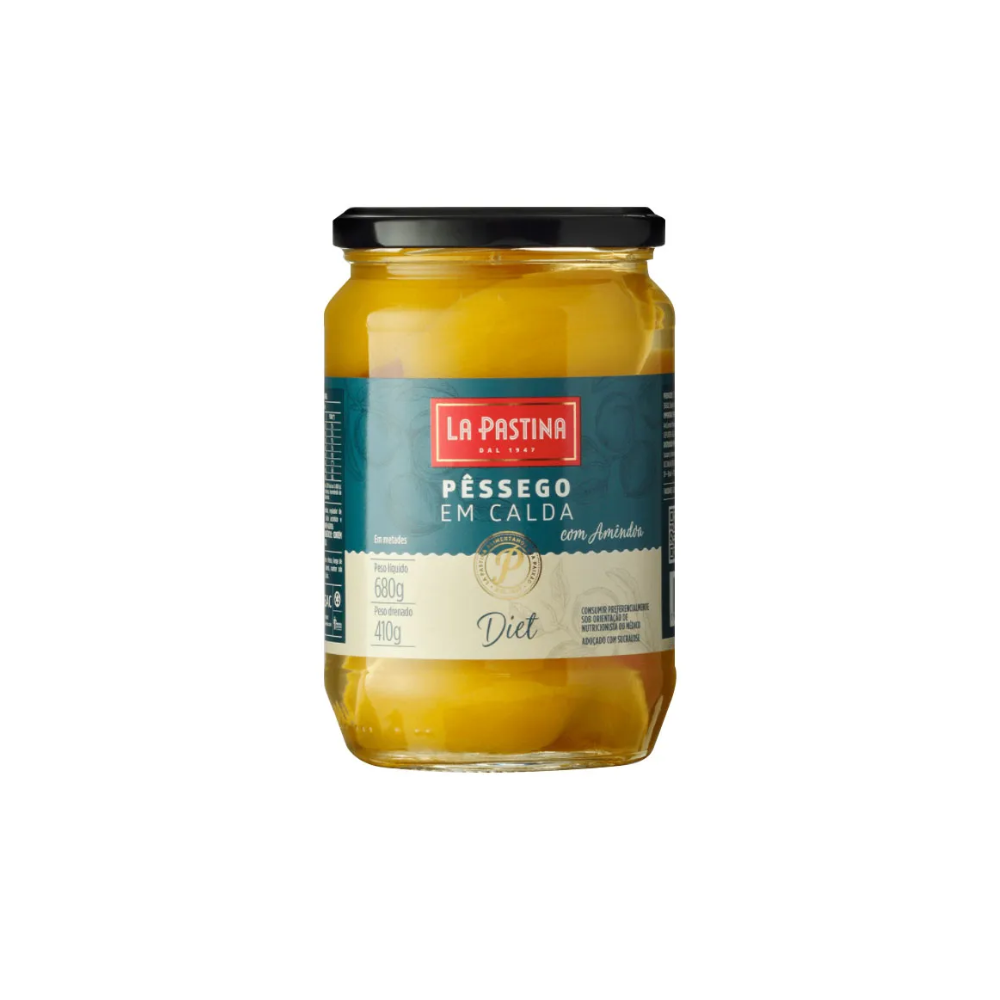 PÊSSEGO EM CALDA DIET LA PASTINA 410G       