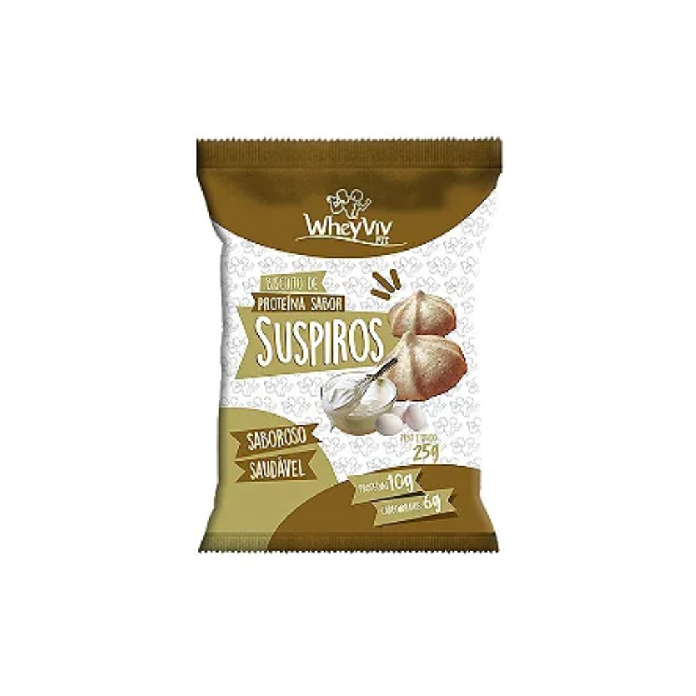 BISCOITO DE PROTEINA SABOR SUSPIRO WHEYVIV 25G