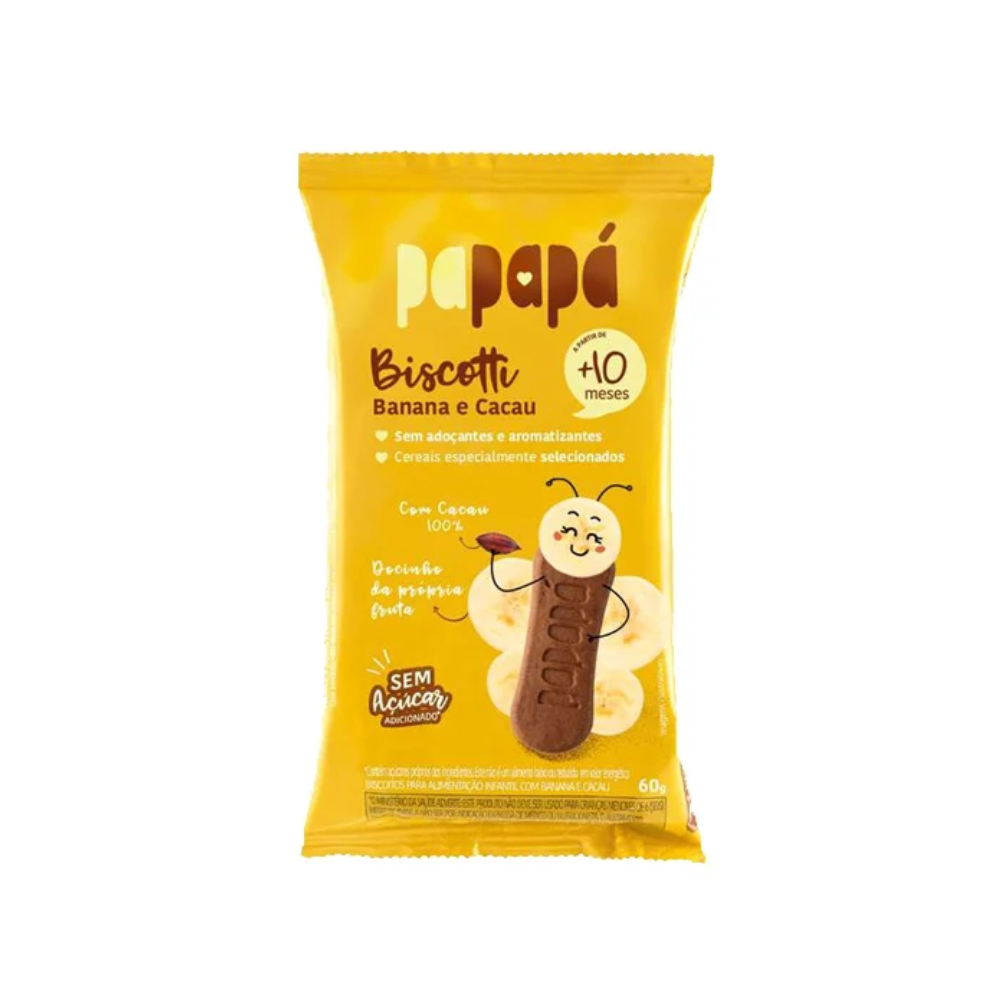 BISCOTTI BANANA ECACAU PAPAPÁ 60G