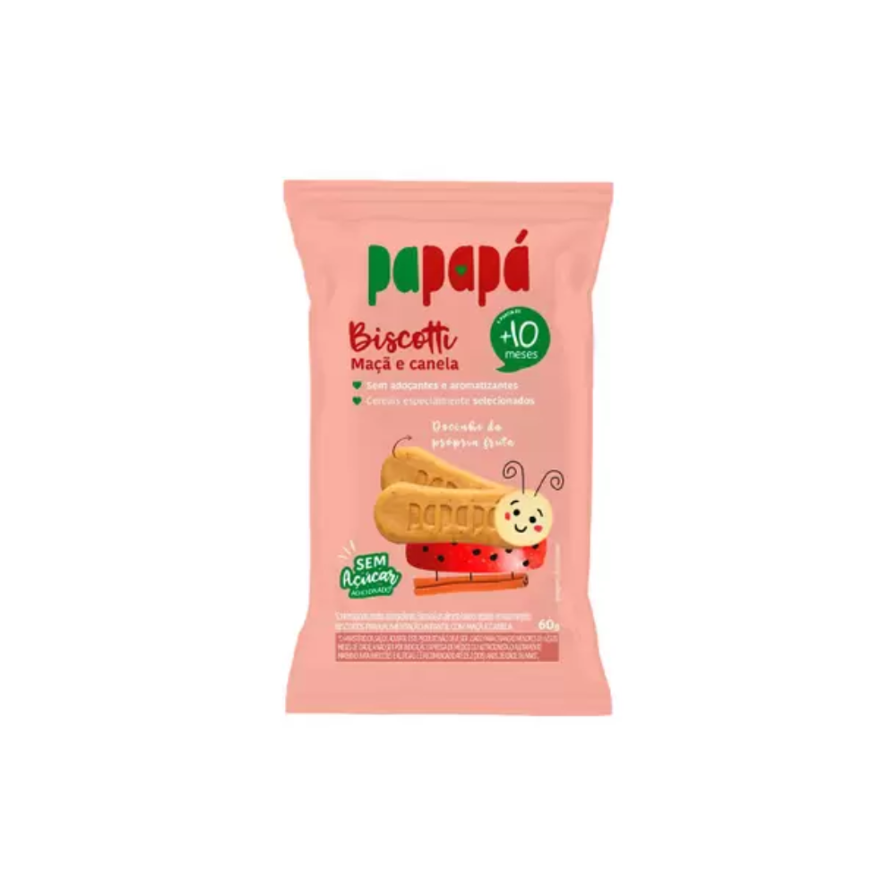 BISCOTTI MAÇA E CANELA PAPAPÁ 60G