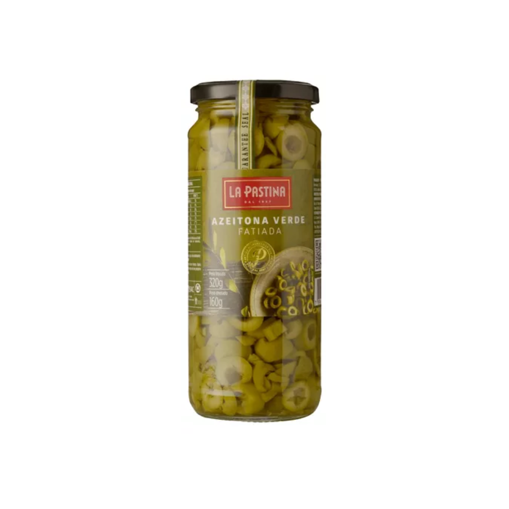 AZEITONA VERDE HOJIBLANCA FATIADA LA PASTINA 160G