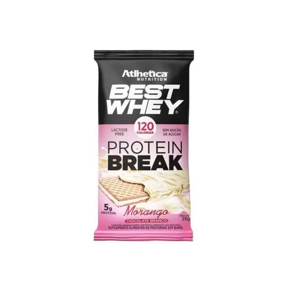 BEST WHEY PROTEIN BREAK MORANGO ATLHETICA 25G 