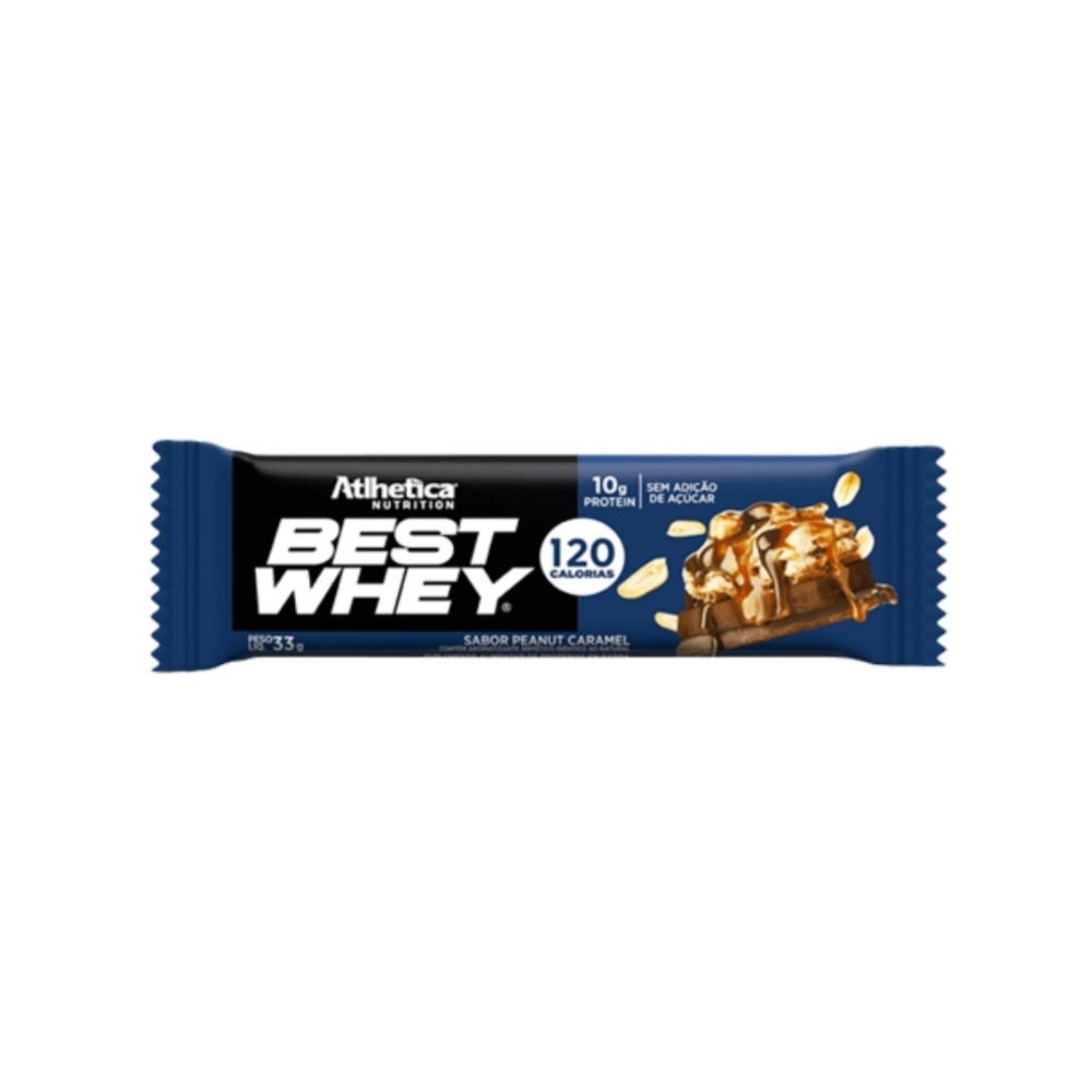 BEST WHEY BARRA DE PROTEÍNA PEANUT CARAMEL ATLHETICA 32G