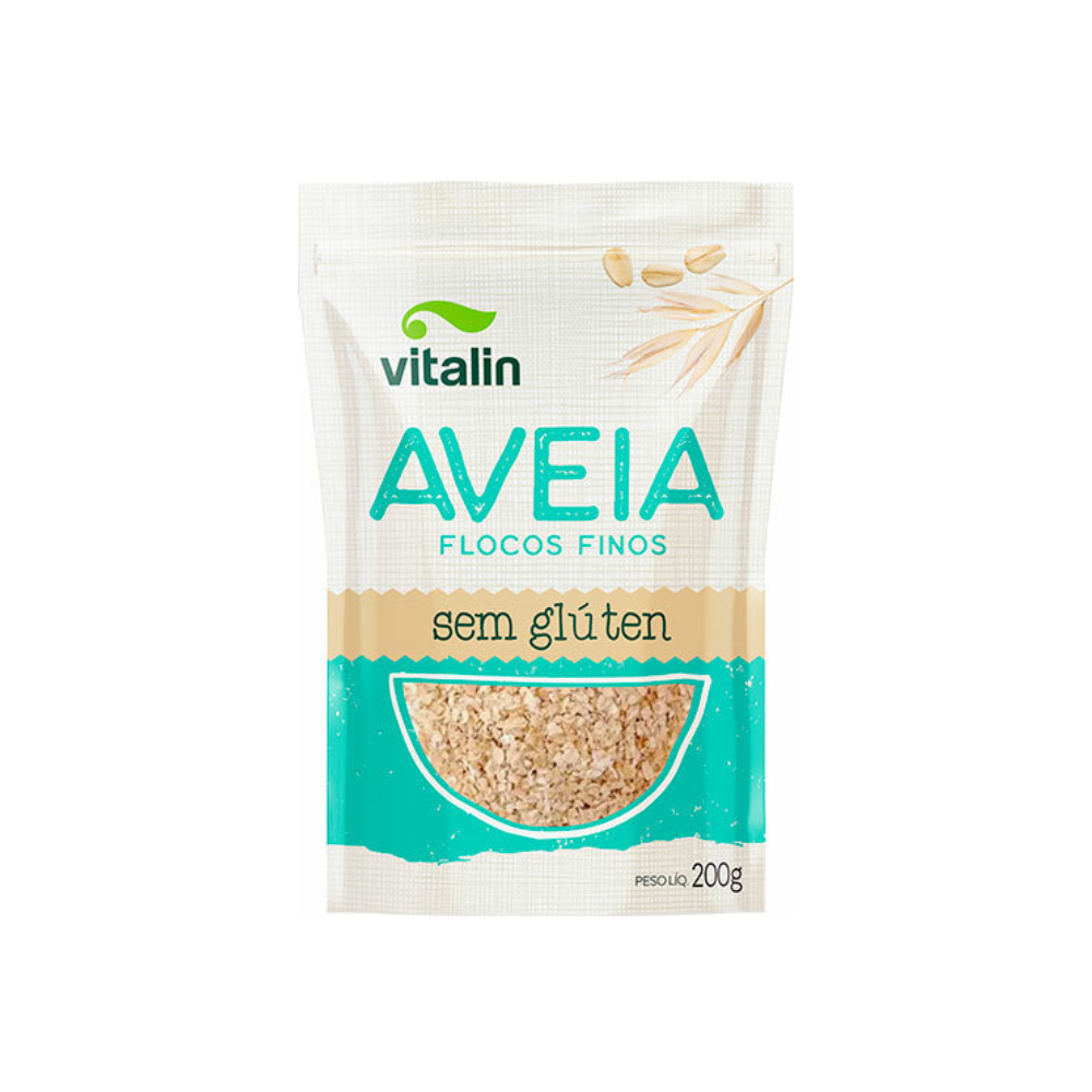 AVEIA FLOCOS FINOS INTEGRAL VITALIN 200G