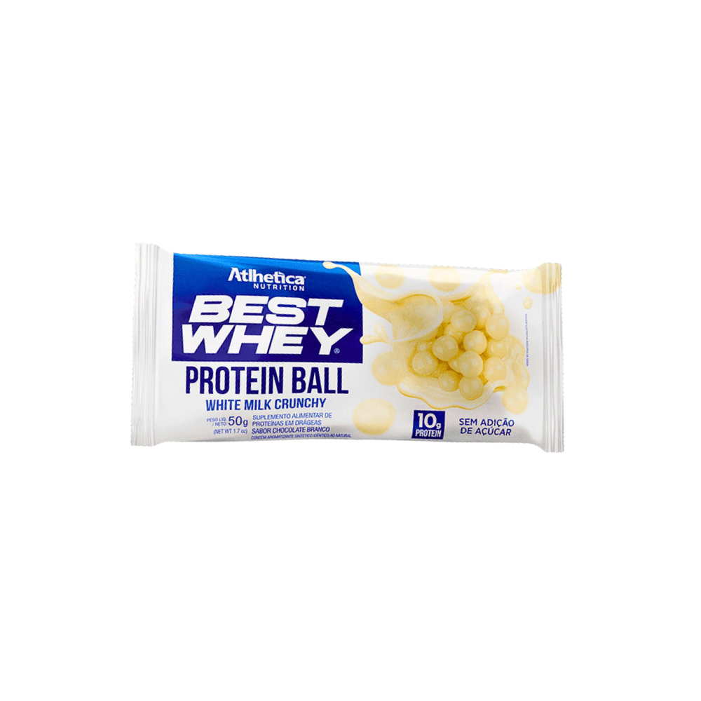 BEST WHEY PROTEIN BALL CHOCOLATE BRANCO ATLHETICA 50G