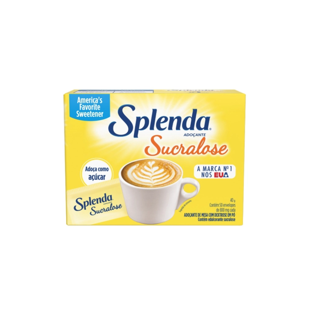 ADOÇANTE SUCRALOSE SPLENDA (50 ENVELOPES) 40G