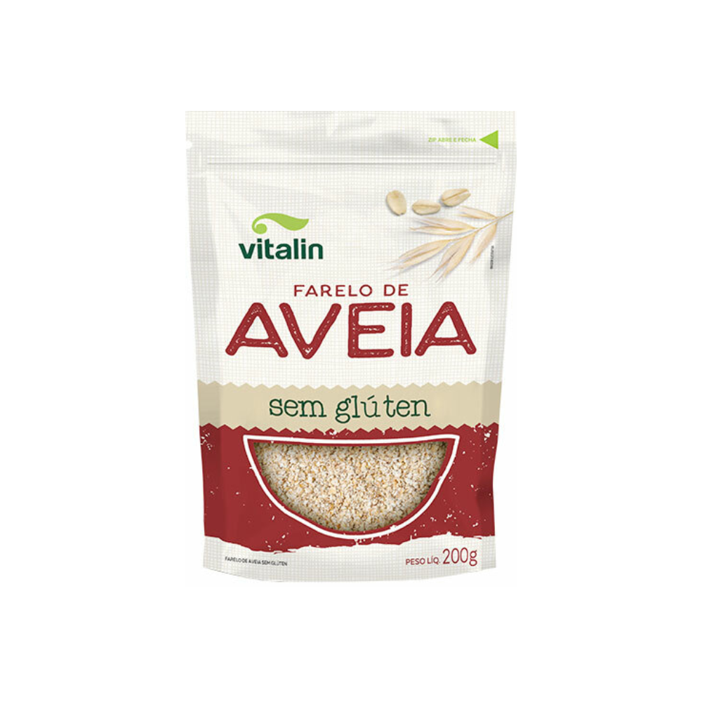 FARELO DE AVEIA SEM GLÚTEN VITALIN 200G