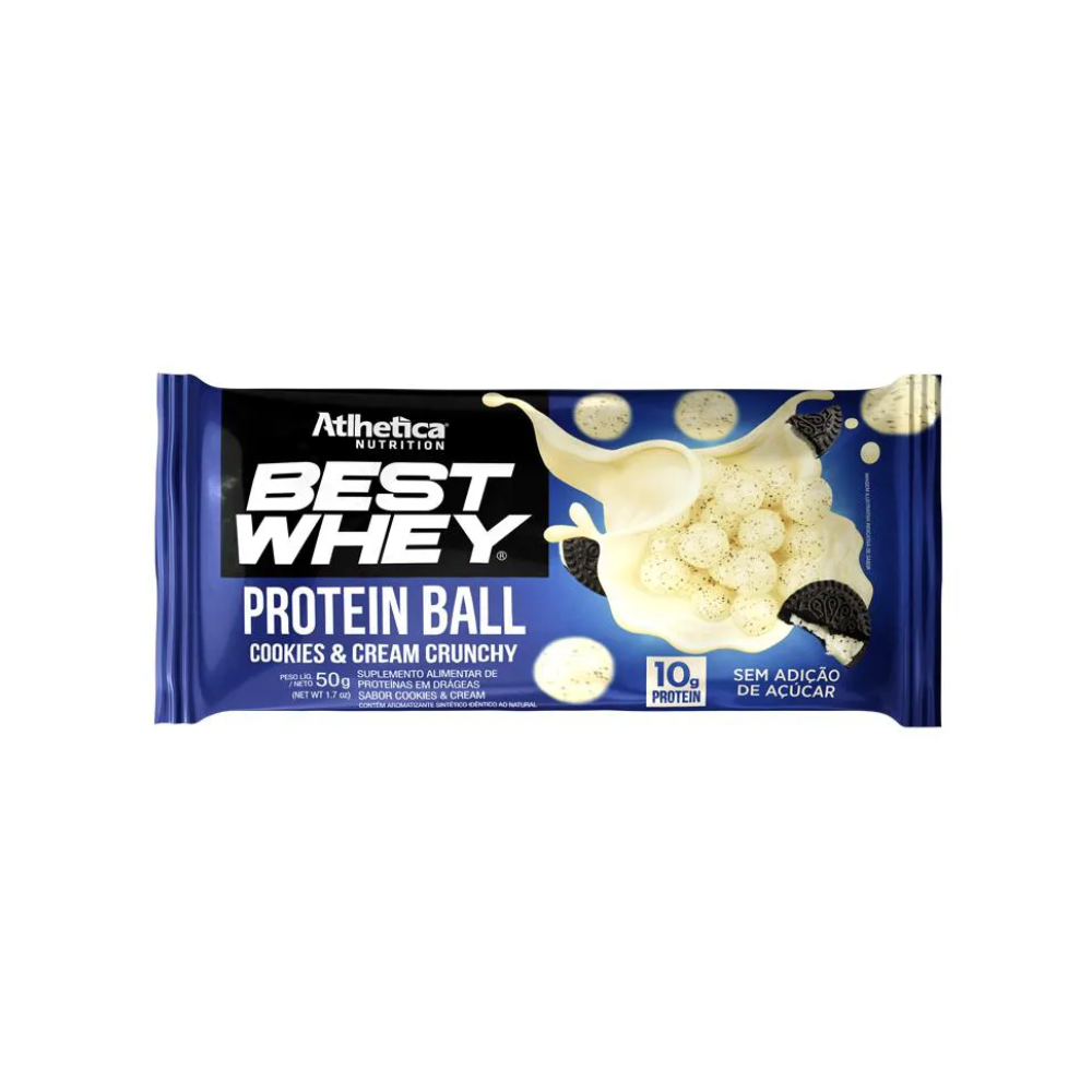 BEST WHEY PROTEIN BALL COKIES AND CREAM ATLHETICA  50G 