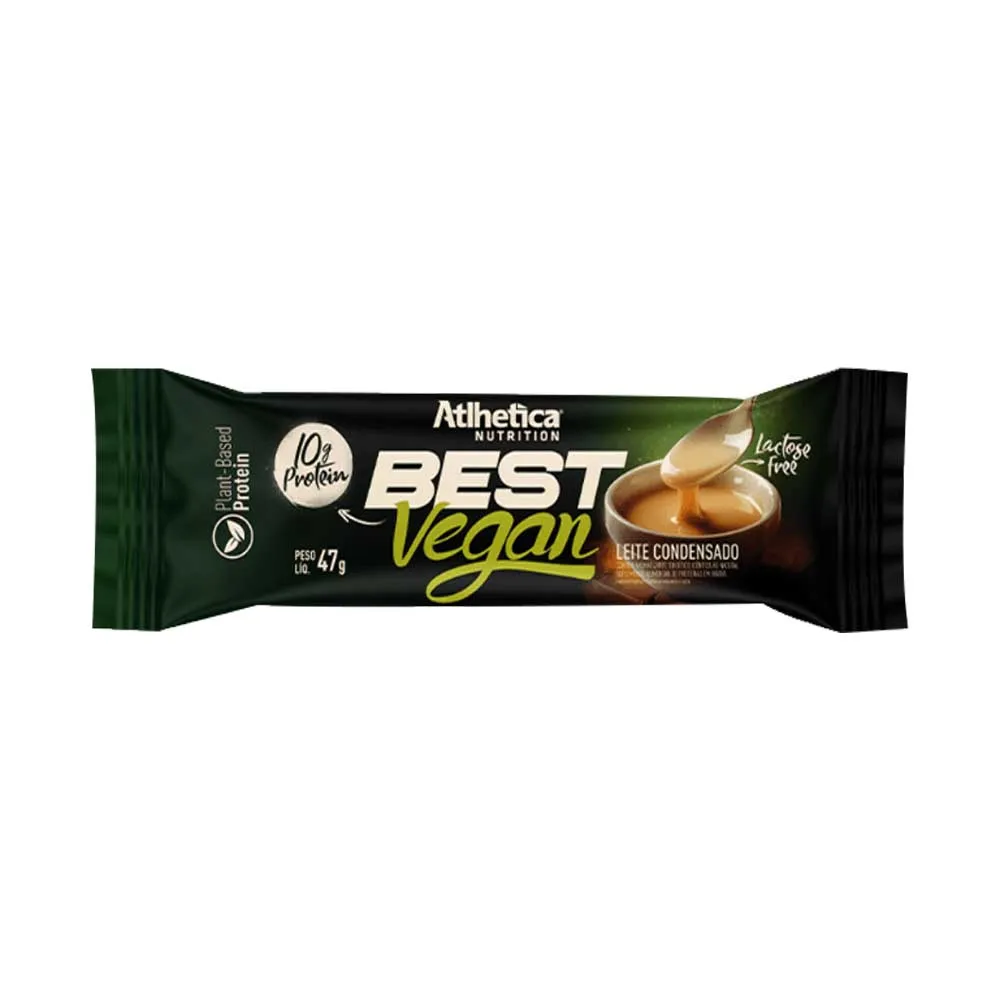 BEST WHEY BARRA DE PROTEÍNA VEGANA LEITE CONDENSADO ATLHETICA  47G 