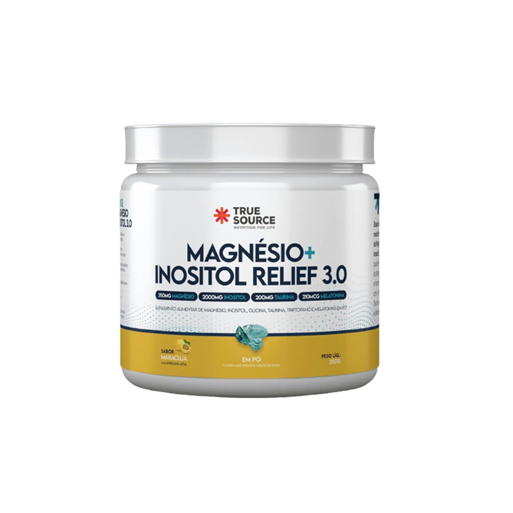 MAGNÉSIO + INOSITOL RELIEF 3.0 MARACUJA TRUE SOURCE 350G 