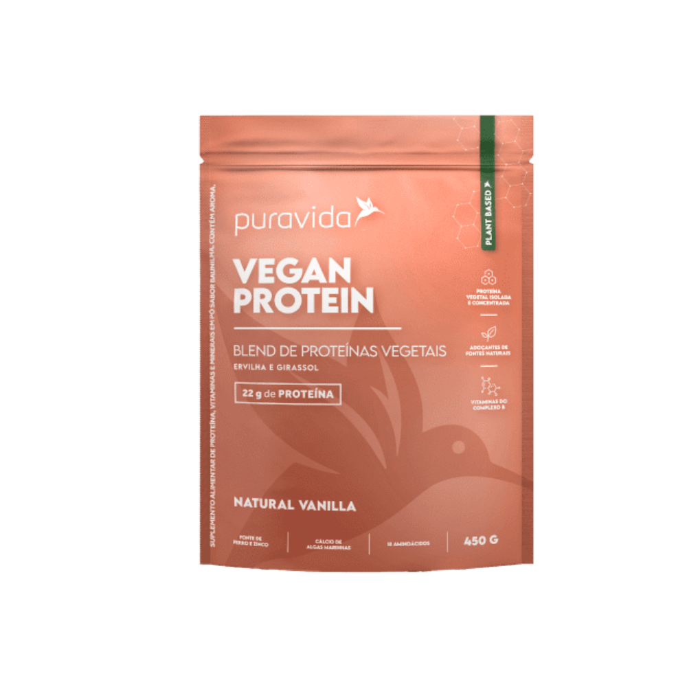 VEGAN PROTEIN VANILLA PURAVIDA 450G