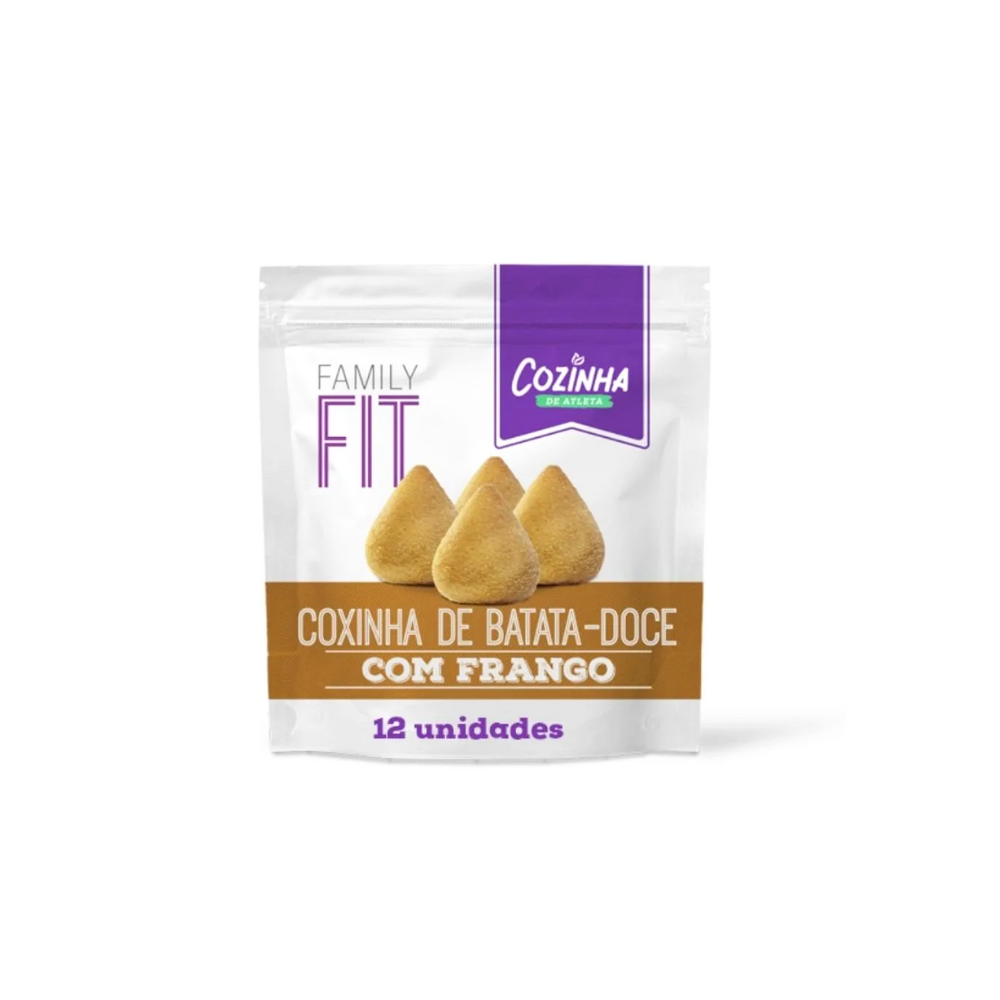 COXINHA DE BATATA-DOCE COM FRANGO COZINHA DE ATLETA 420G