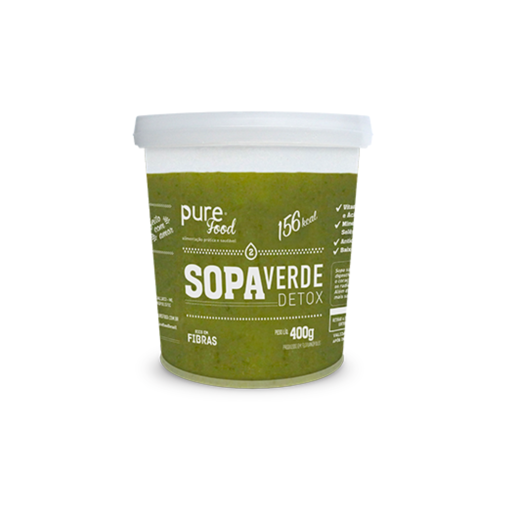 SOPA VERDE DETOX PUREFOOD 400G