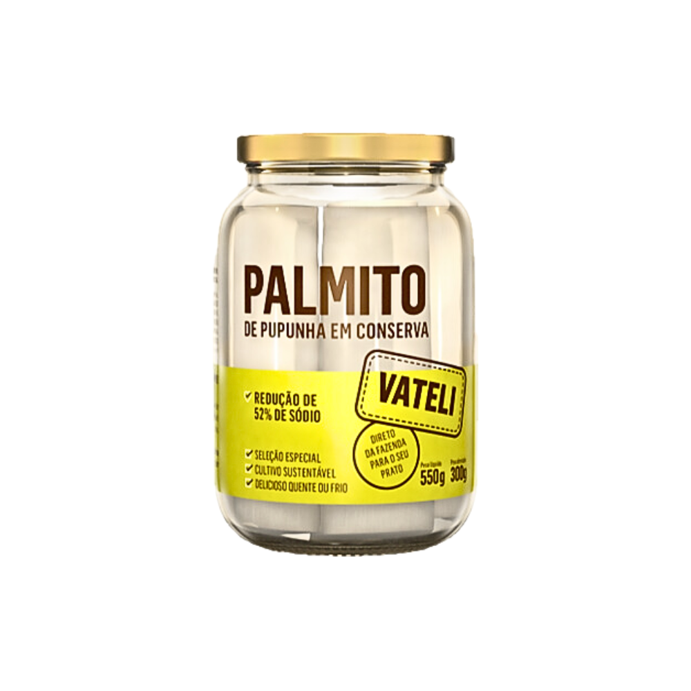 PALMITO PUPUNHA INTEIRO VATELI 300G