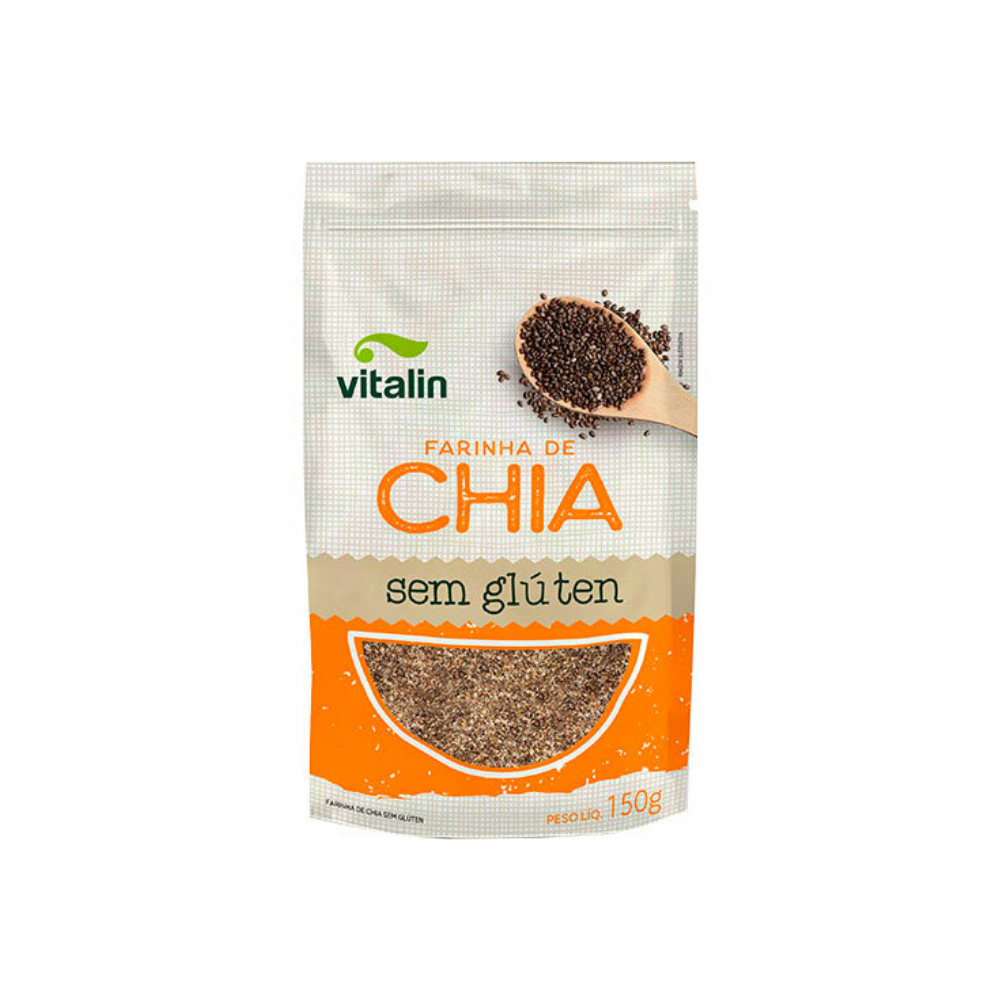 FARINHA DE CHIA INTEGRAL SEM GLÚTEN VITALIN  150G