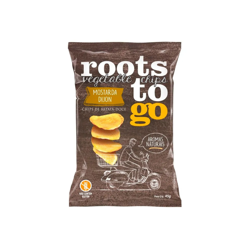 CHIPS MOSTARDA DIJON ROOTS TO GO 45G