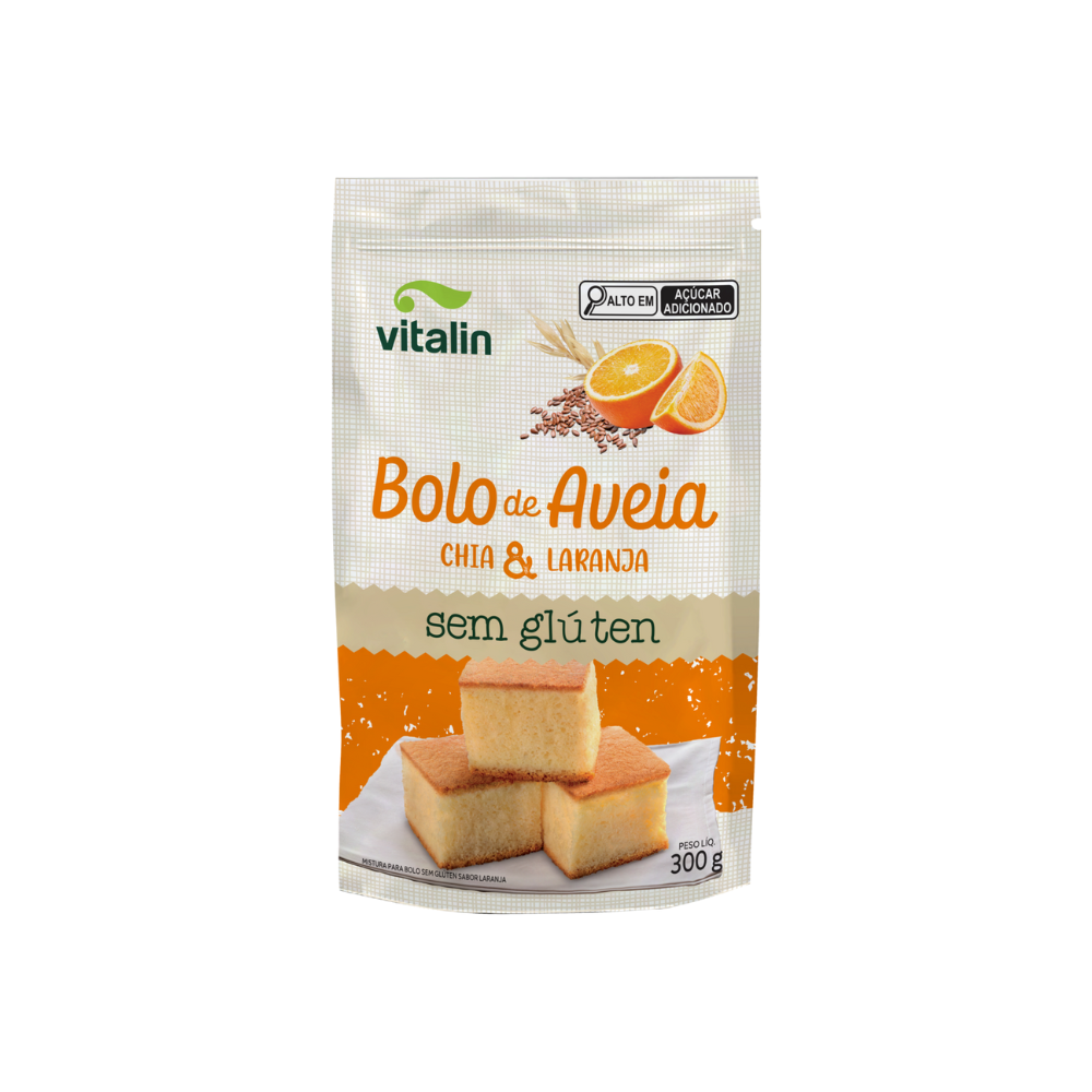 MISTURA PARA BOLO AVEIA E CHIA VITALIN 300G