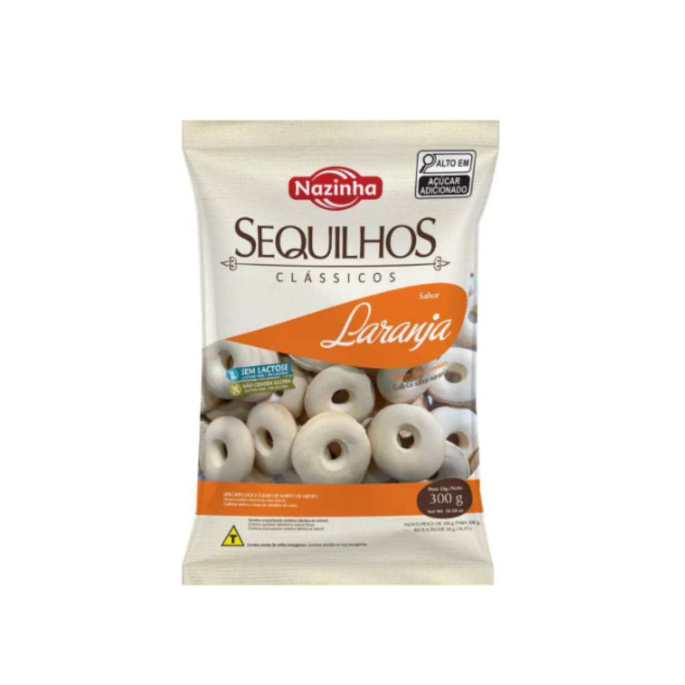 SEQUILHOS LARANJA NAZINHA 300G