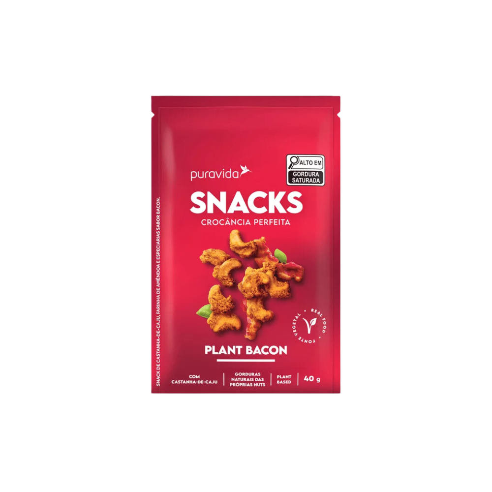 SNACK PLANT BACON PURAVIDA 40G