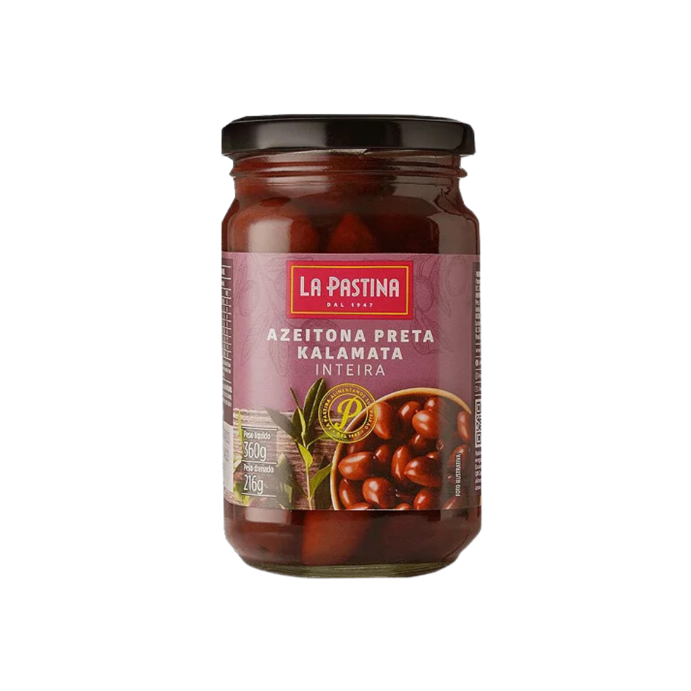 AZEITONA PRETA INTEIRA LA PASTINA 216G