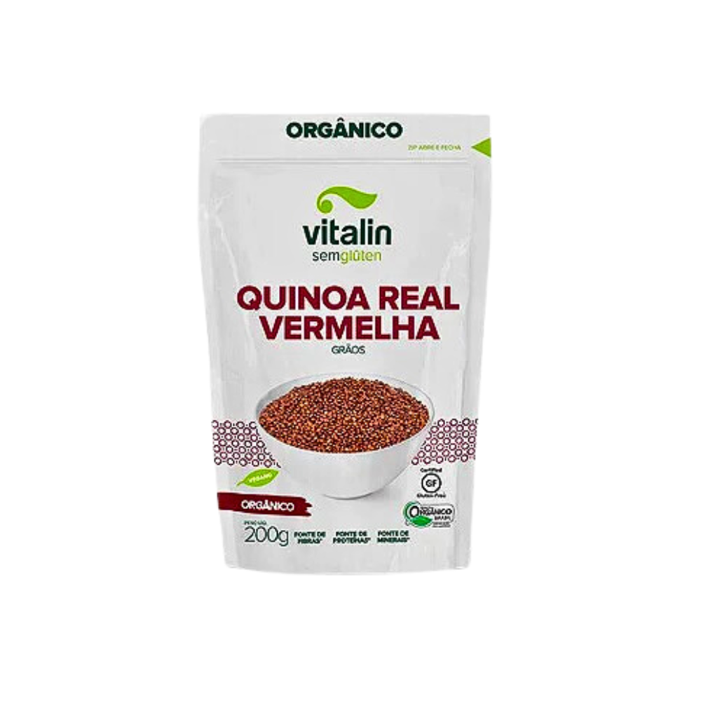 QUINOA REAL VERMELHA ORGANICA VITALIN 200G