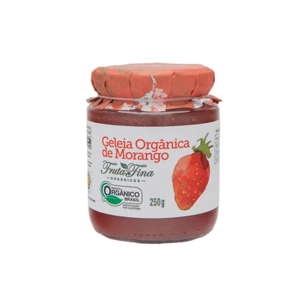 GELEIA DE MORANGO ORGÂNICA FRUTA FINA 250G