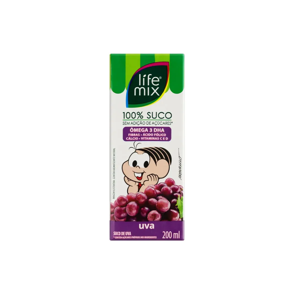 SUCO DE UVA LIFE MIX 200ML