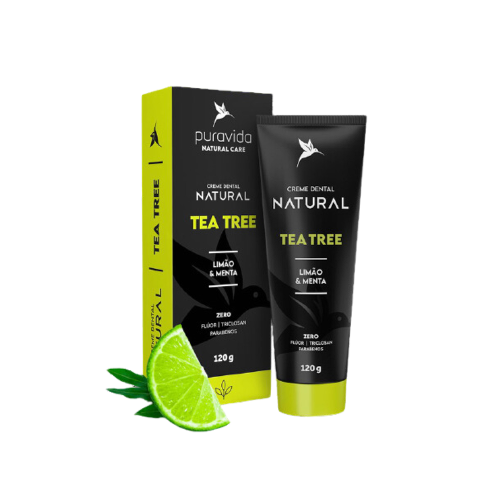 CREME DENTAL TEA TREE PURAVIDA 120G 