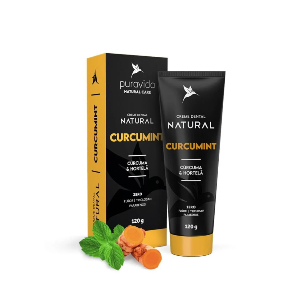 CREME DENTAL CURCUMINT PURAVIDA 120G