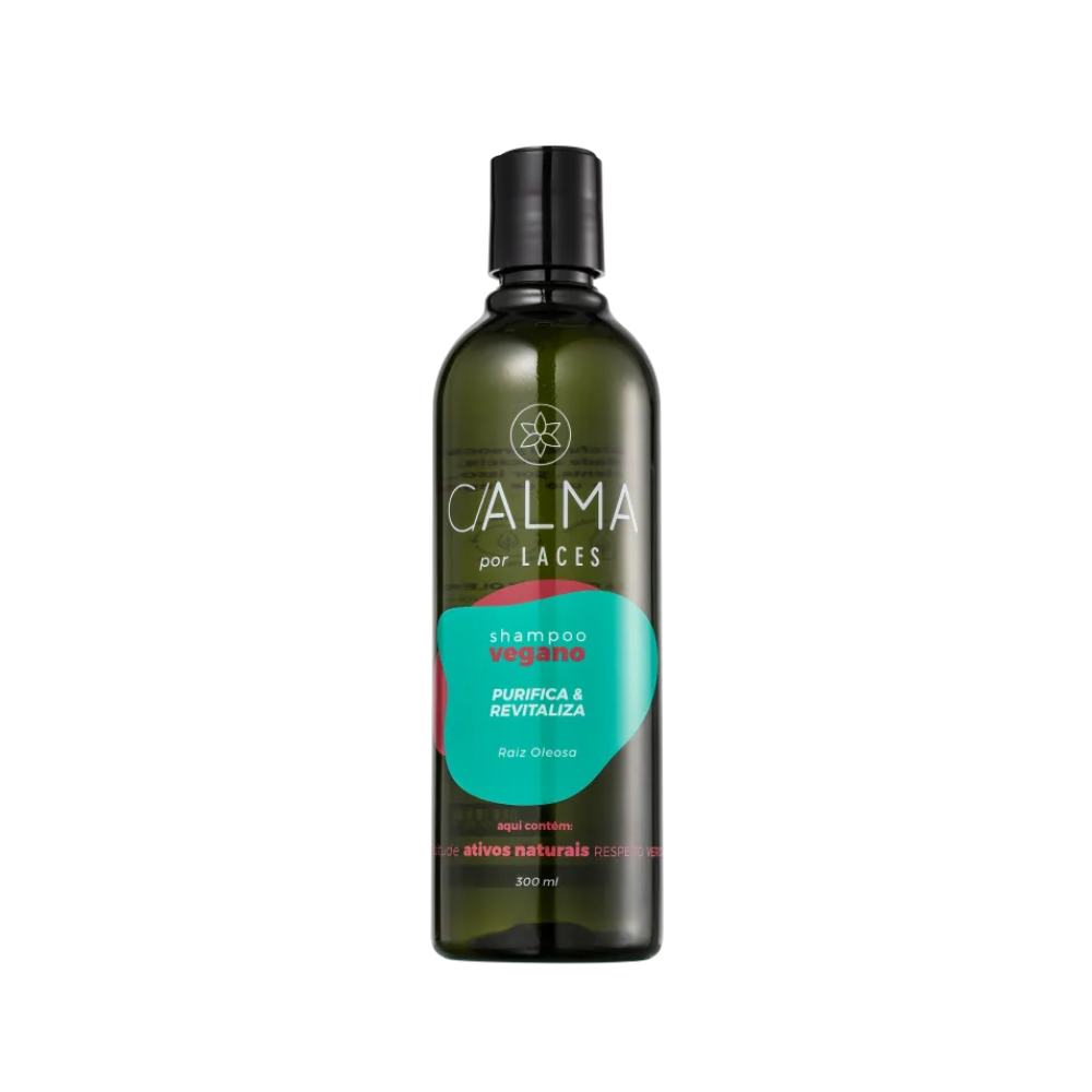 SHAMPOO VEGANO PARA RAIZ OLEOSA E PONTA SECA LACES 300ML