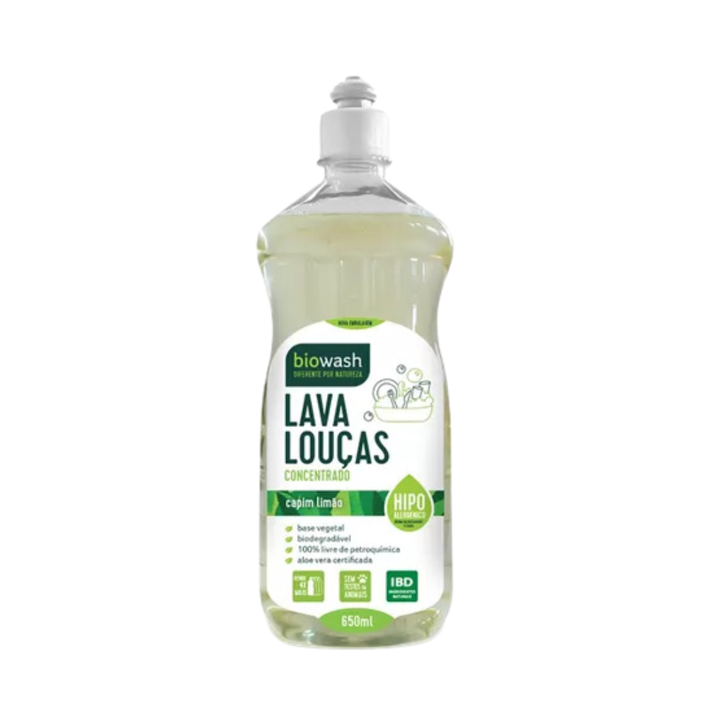 LAVA LOUÇAS CAPIM LIMAO BIOWASH 650ML 