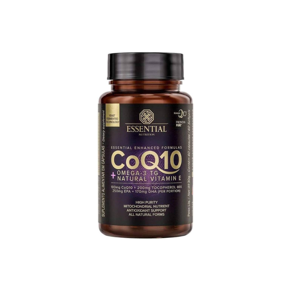 COENZIMA COQ10 ÔMEGA 3TG VITAMINA E ESSENTIAL 60 CAPSULAS