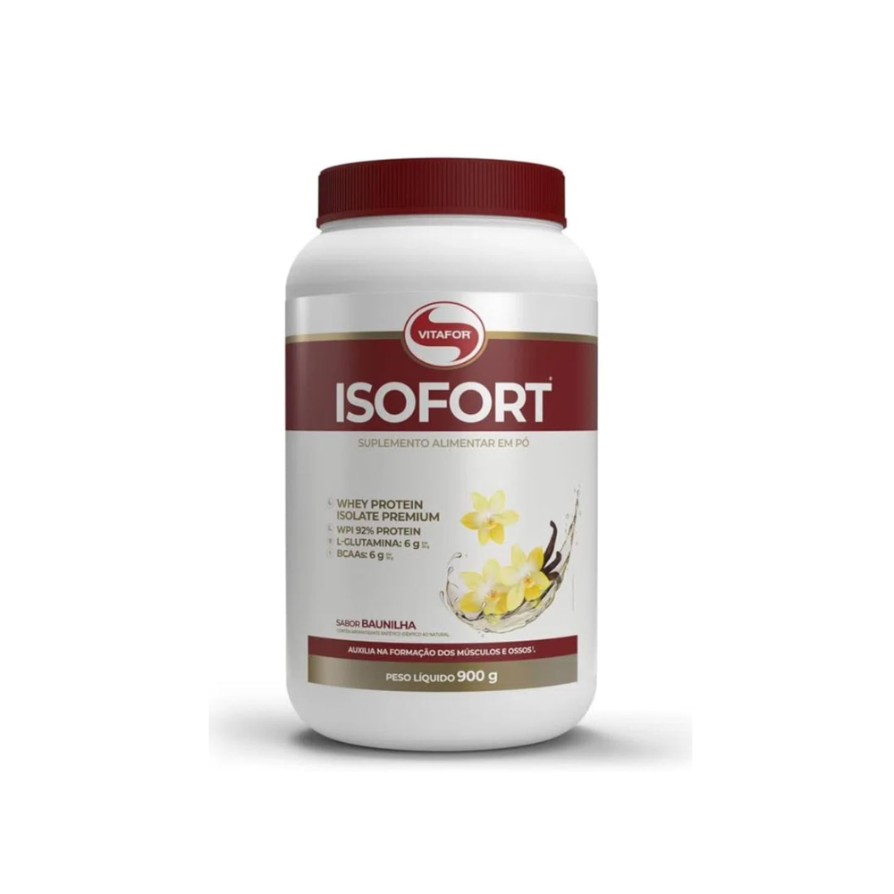 WHEY PROTEIN ISOFORT BAUNILHA VITAFOR 900G