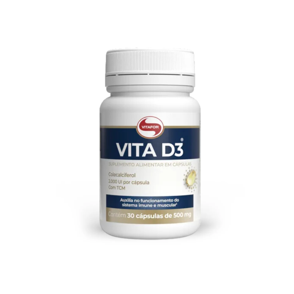 VITAMINA D3 + C + ZINCO 1000MG VITAFOR 60 CAPSULAS 