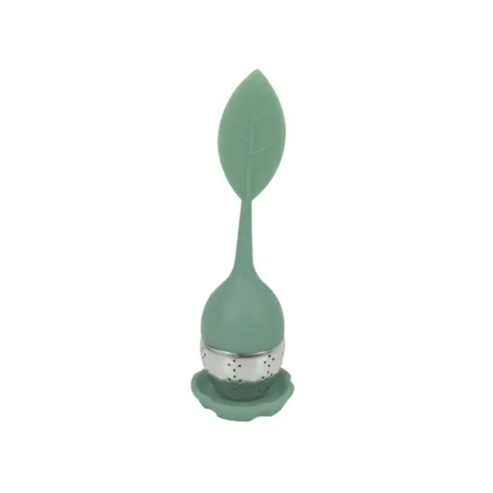 INFUSOR DE CHA DE SILICONE VERDE ESCURO OIKOS 