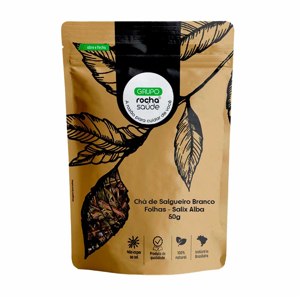 Chá de Salgueiro Branco - Folhas - Salix Alba - 50g - Grupo Rocha Saúde