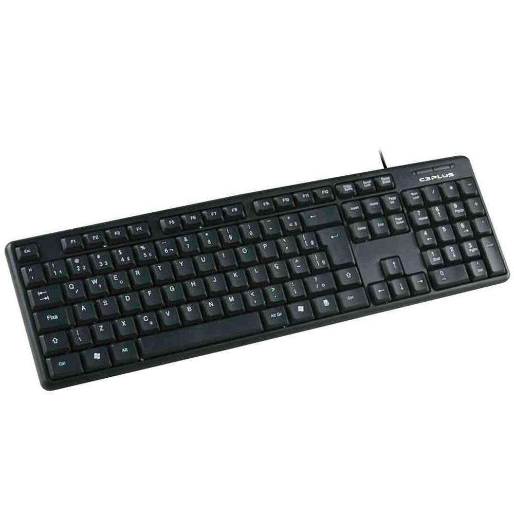 Teclado C3 Tech KB-15BK, ABNT2