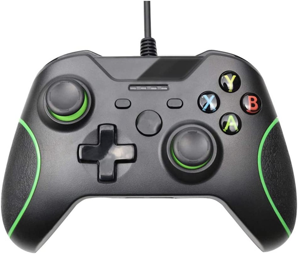 Controle com Fio para Xbox One Alto-6112 com Vibração Dupla, de 3,5 mm para PC Windows 7/8/10 Xbox One, HNQH