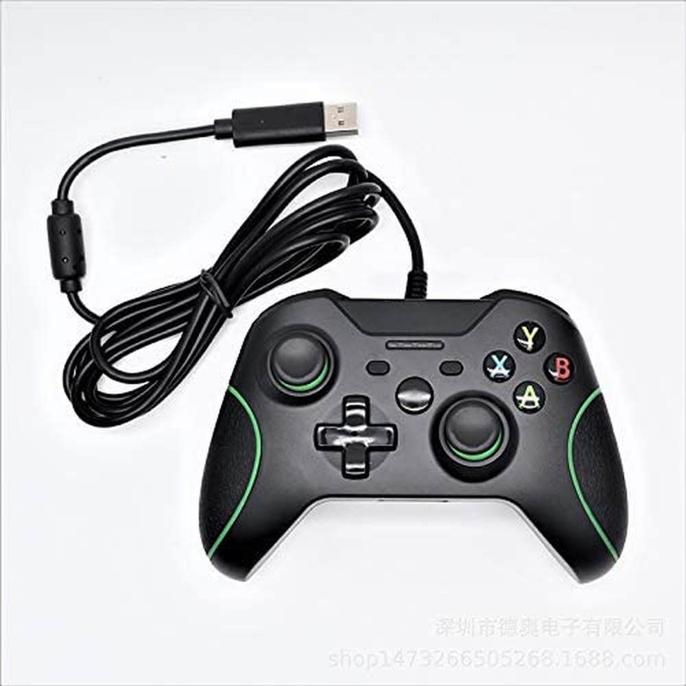 Controle com Fio para Xbox One Alto-6112 com Vibração Dupla, de 3,5 mm para PC Windows 7/8/10 Xbox One, HNQH