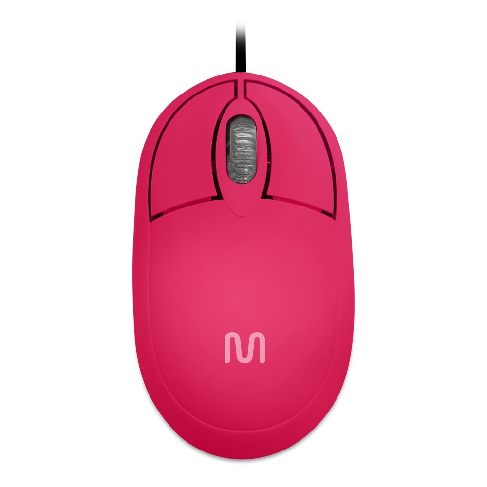 Mouse Classic Box Optico Full Rosa Usb - Mo304