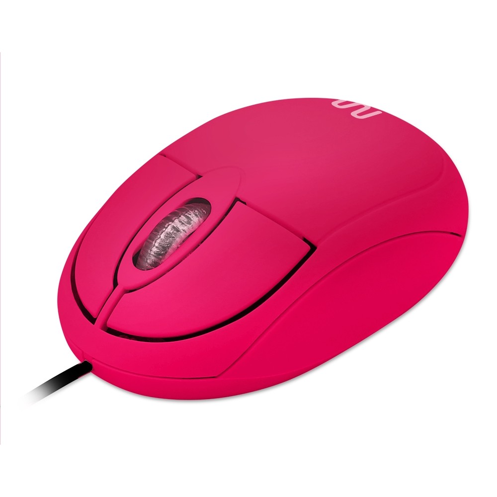 Mouse Classic Box Optico Full Rosa Usb - Mo304