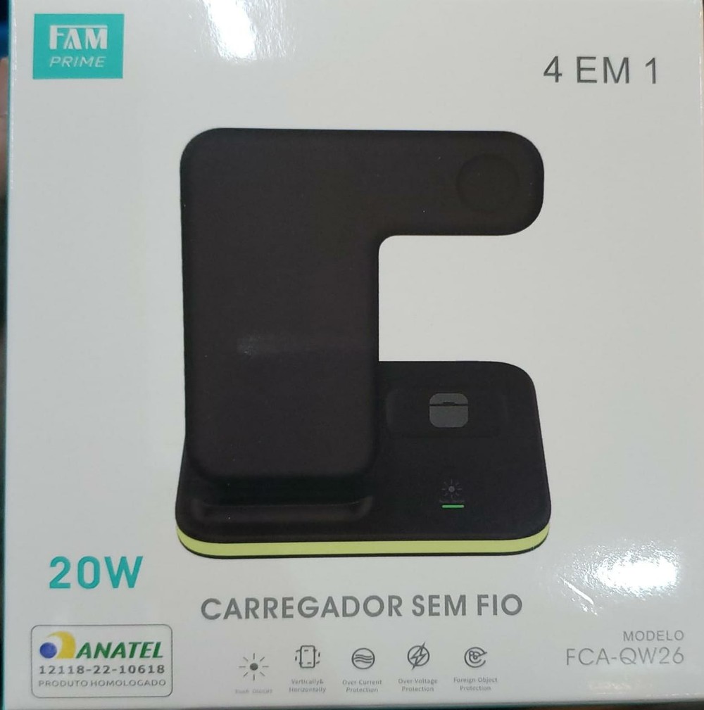 Carregador Indução Sem Fio 20W 4 em 1 QW26