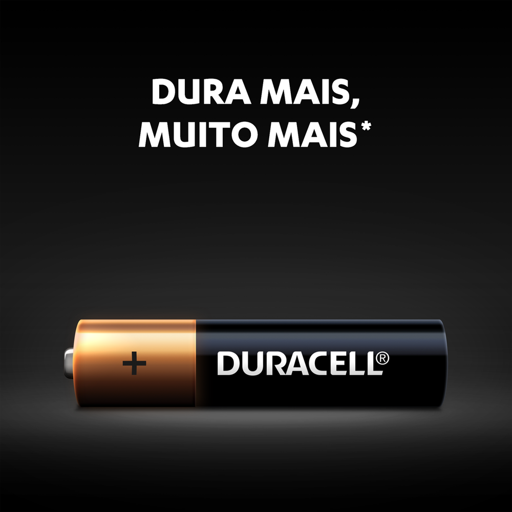 Pilha Alcalina Duracell AAA MN2400 4UN