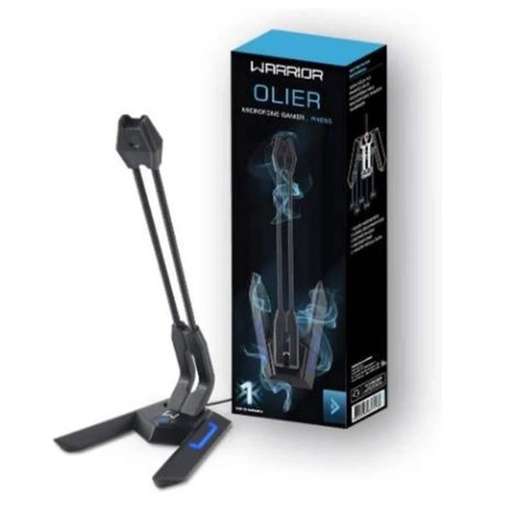 Microfone Gamer Olier USB LED Preto Warrior - PH255