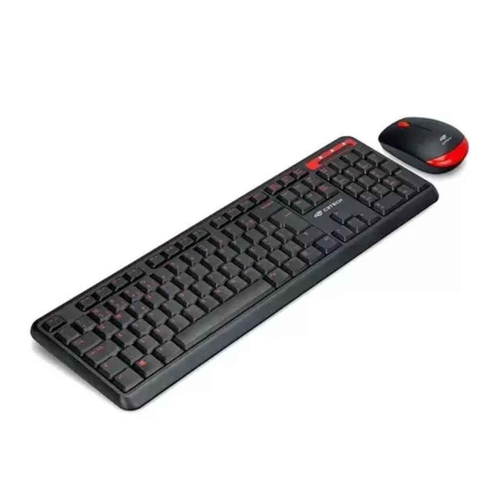 Kit Teclado + Mouse Sem Fio Kw100Bk - C3 Tech