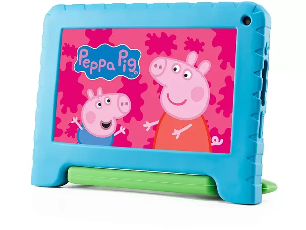 Tablet Infantil Multilaser Peppa Pig com Capa 7” - Wi-Fi 32GB Android 11 Quad-Core Câmera Integrada