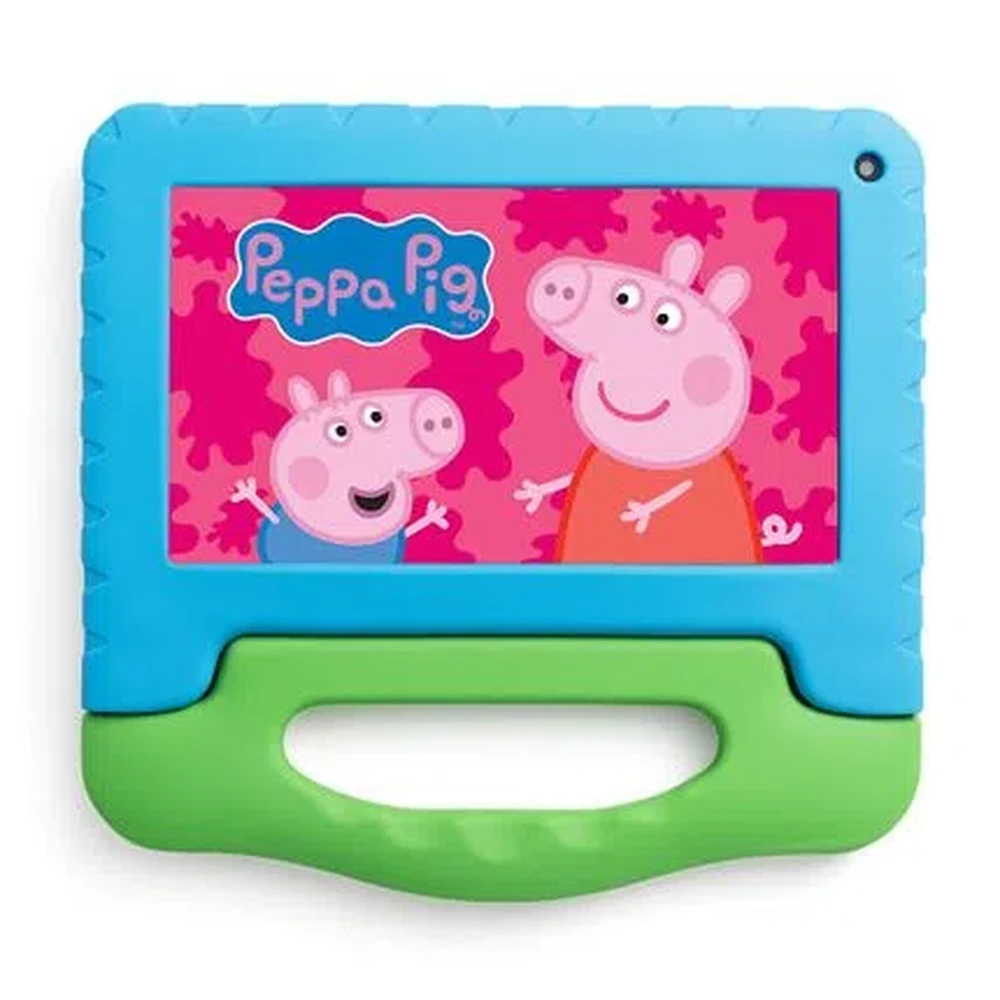 Tablet Infantil Multilaser Peppa Pig com Capa 7” - Wi-Fi 32GB Android 11 Quad-Core Câmera Integrada