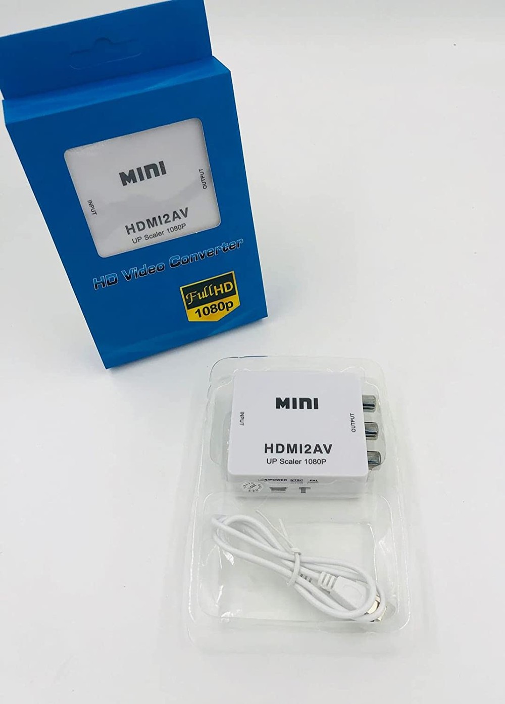 Adaptador Conversor HDMI para AV RCA Full HD Alta Resolução HDMI2AV