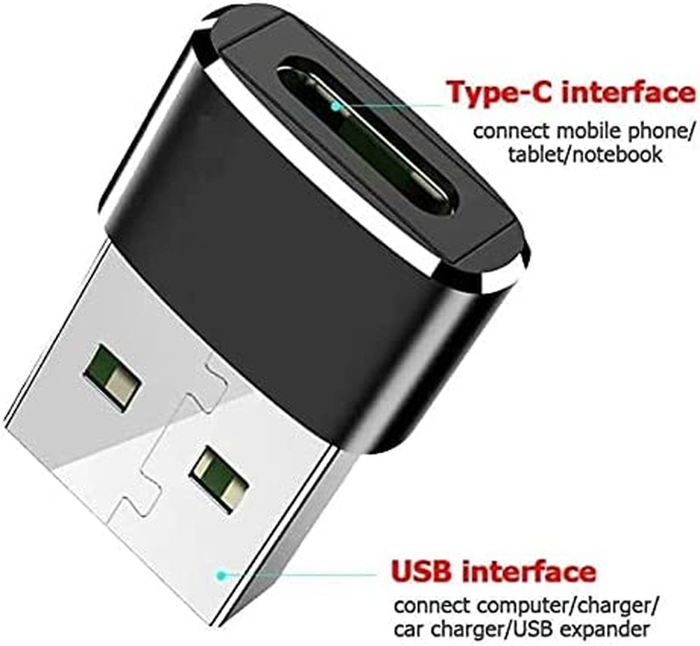 Adaptador Conversor USB Type C Fêmea para USB Macho