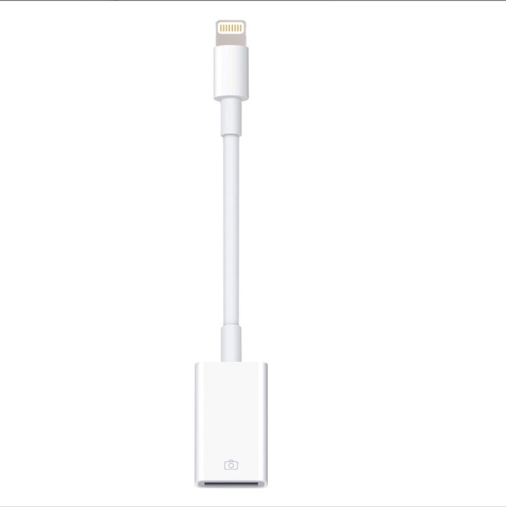 Adaptador de câmera Lightning para USB, adaptador de cabo Lightning fêmea USB OTG para iPhone selecionado, modelos iPad,